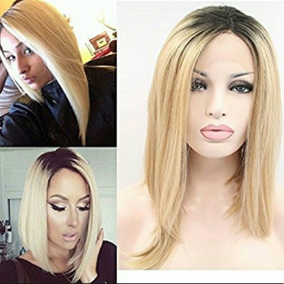 ✨Blonde OMBRÉ BOB Wig  LACE-FRONT ✨WIG *NWT* main image 3